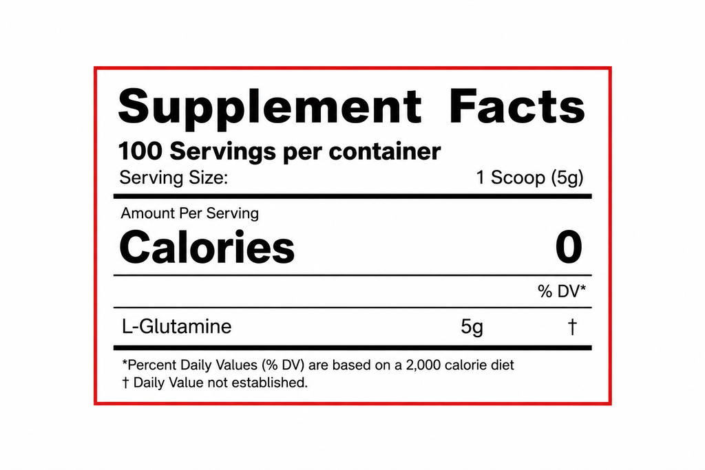 Glutamine 500™ - Pharmaceutical Grade Micronized by Titan Nutrition