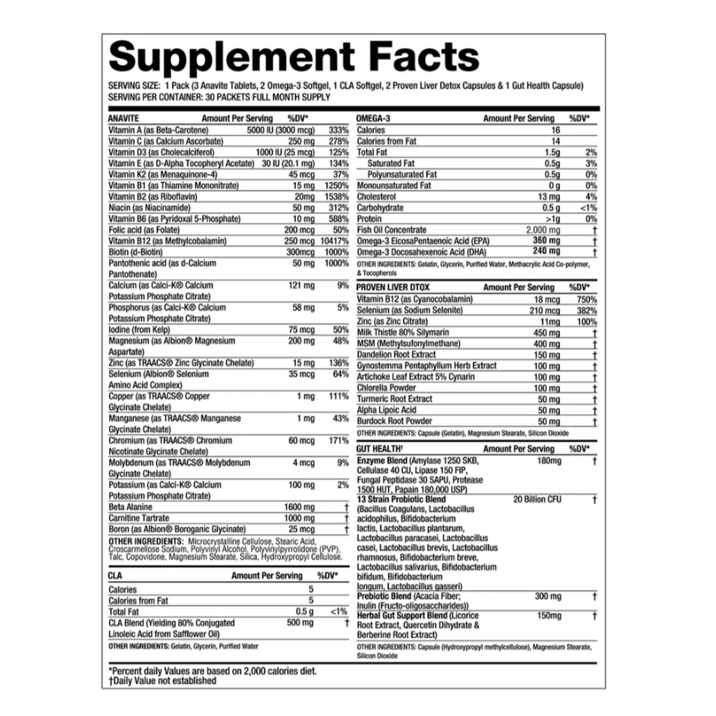 Anavite Multi-Pack by Gaspari
